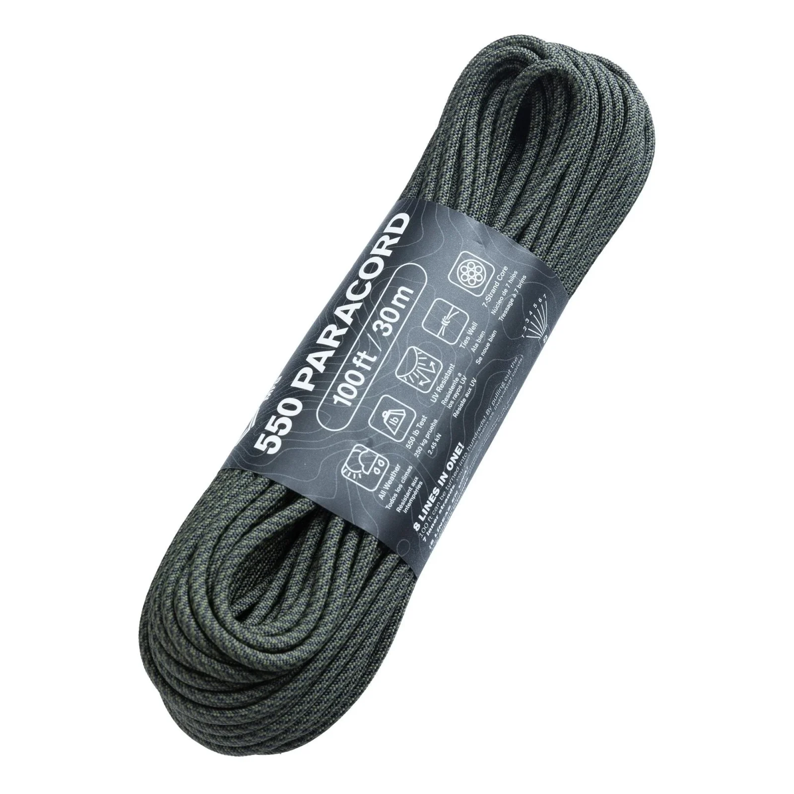 Atwood Rope 550 Paracord-naru, 30 m