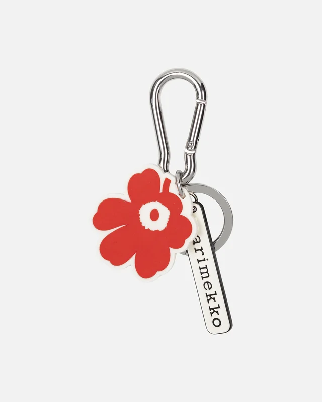 Marimekko Aallokas Unikko Avaimenperä Punainen - Image 2