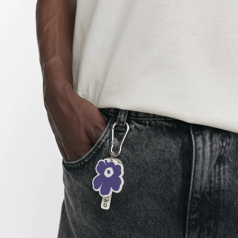 Marimekko Aallokas Unikko avaimenperä Violetti - Image 2