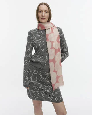 Marimekko Fiore Unikko Huivi Vaaleanpunainen, pinkki