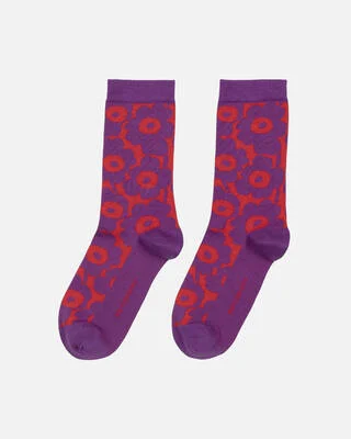 Marimekko Linjaus Unikko sukat Violetti, punainen