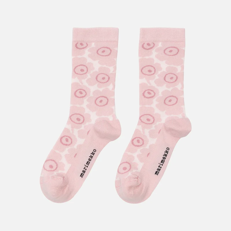 Marimekko Makeinen Unikko lasten sukat Vaaleanpunainen