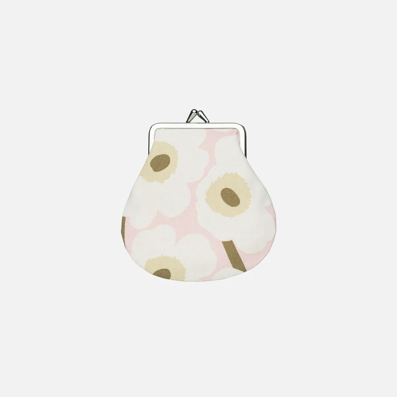 Marimekko Mini Unikko Pieni kukkaro Vaaleanpunainen