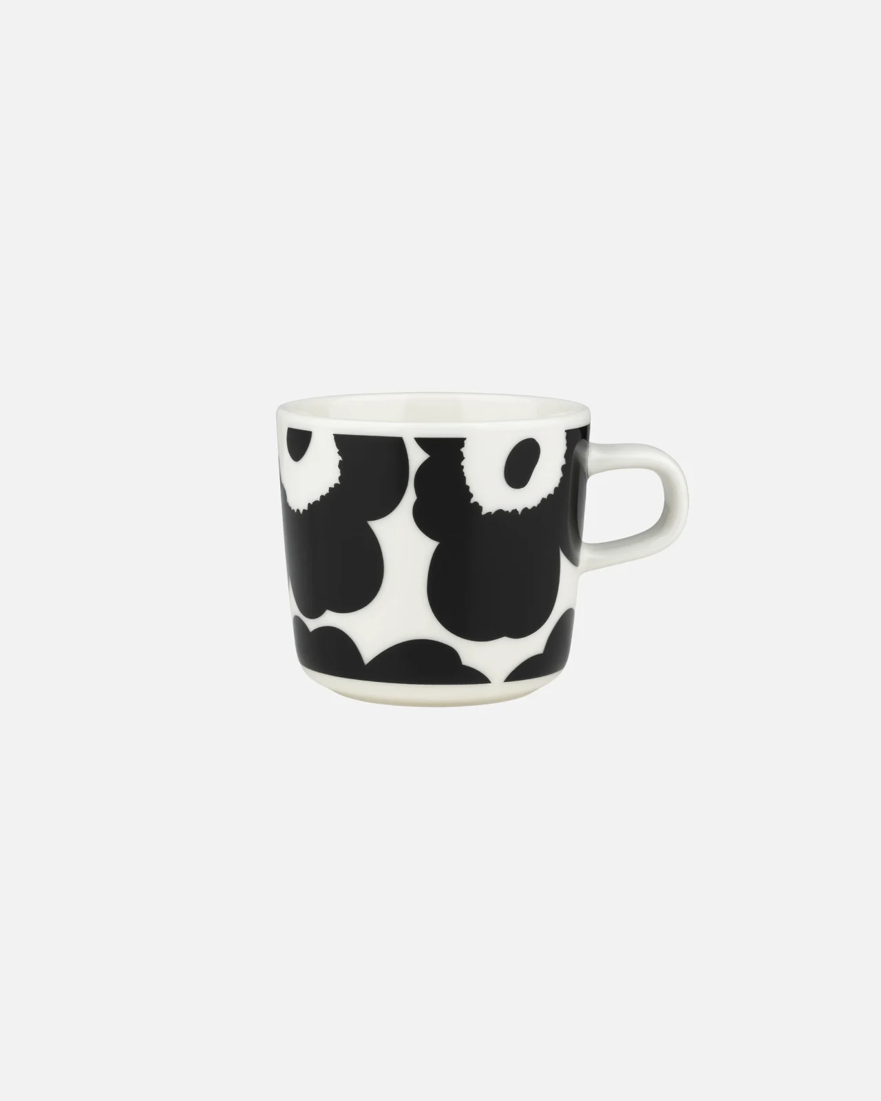 Marimekko Oiva Unikko Kahvikuppi 2 dl Musta, valkoinen