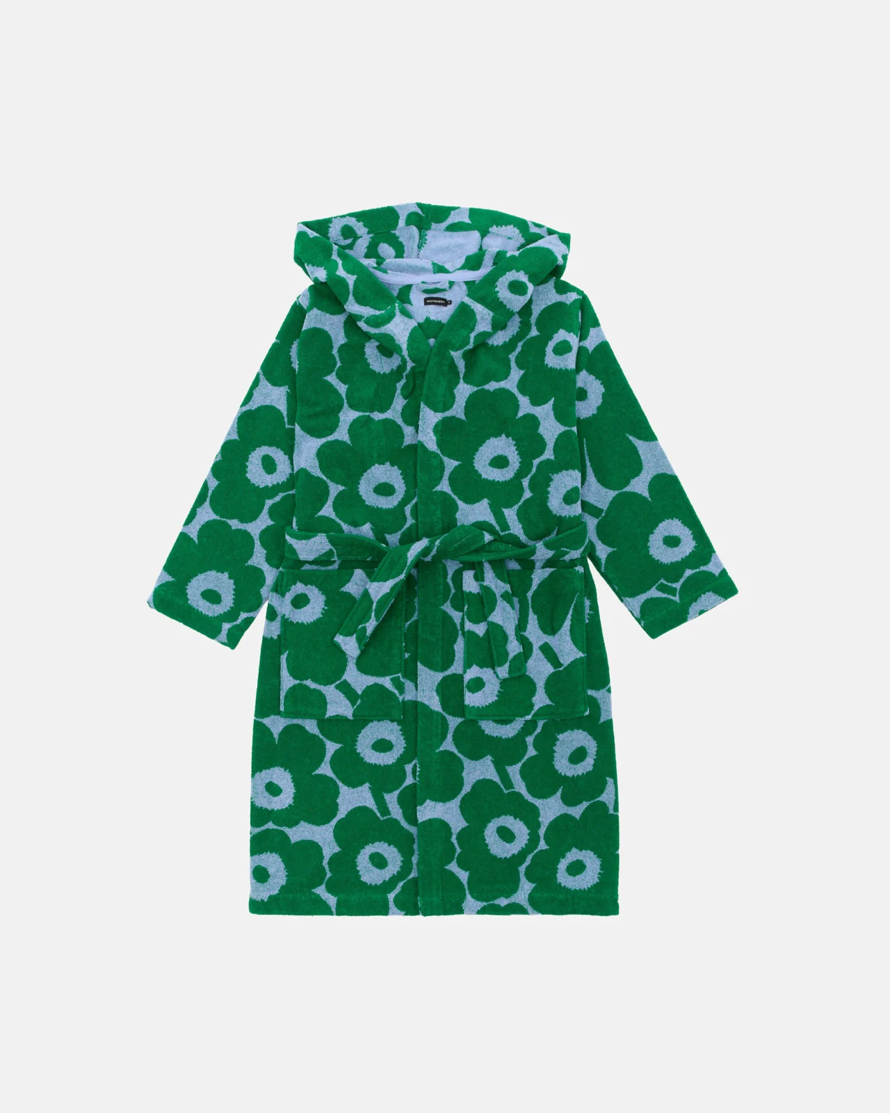 Marimekko Pieni Unikko Kylpytakki Vaaleansininen, vihreä