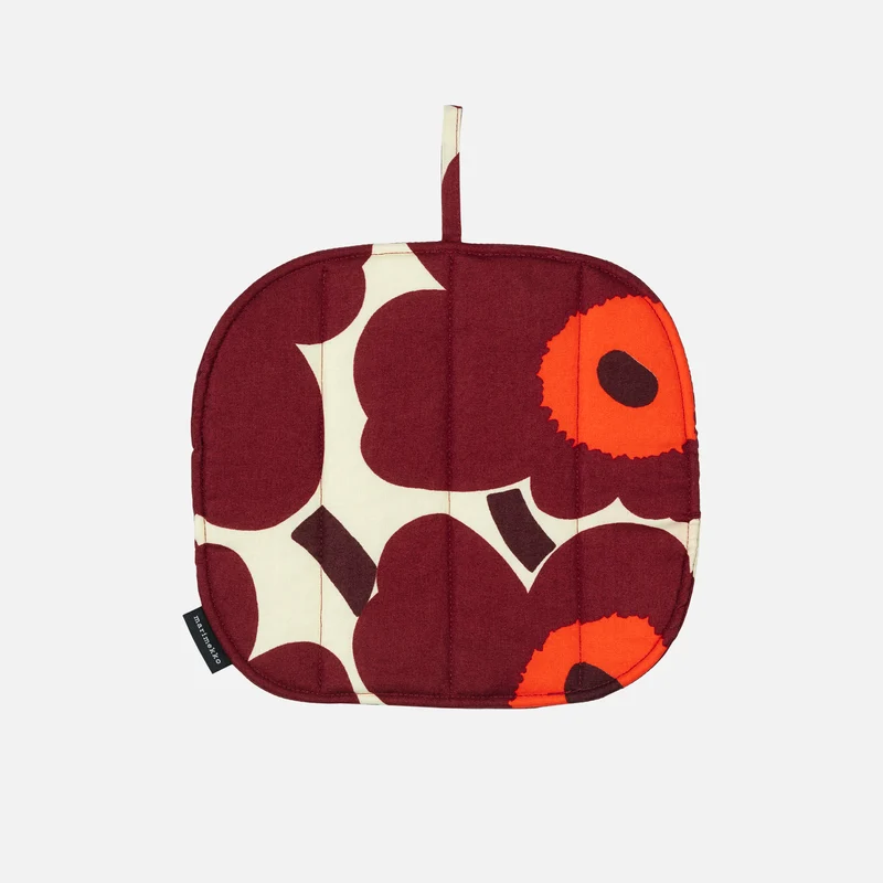 Marimekko Pieni Unikko Patalappu Viininpunainen, punainen, vanilja