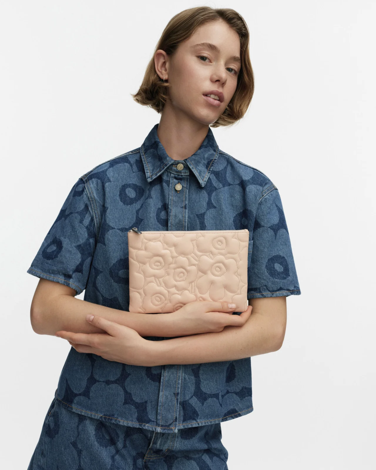 Marimekko Pouch Bag Unikko Vaaleanpunainen