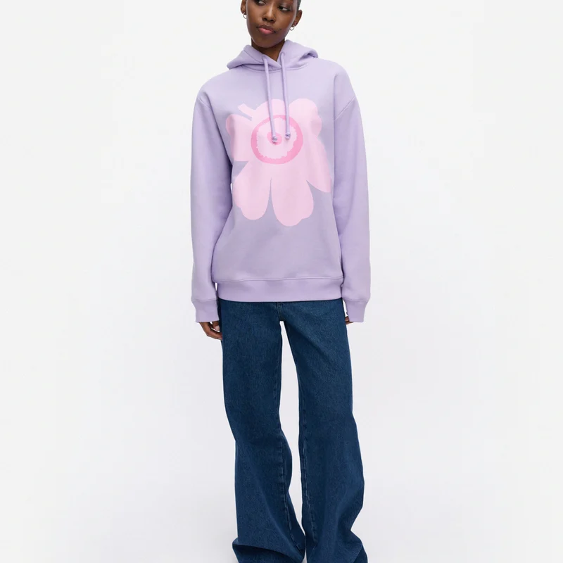 Marimekko Runoja Huppari Liila, vaaleanpunainen - Image 2