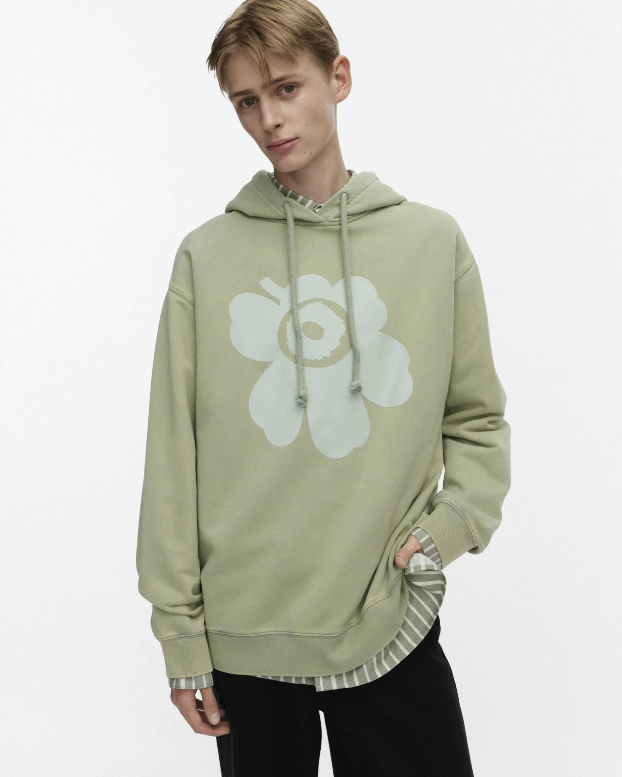 Marimekko Sanoma Unikko Placement Kioski Huppari Vaaleanvihreä
