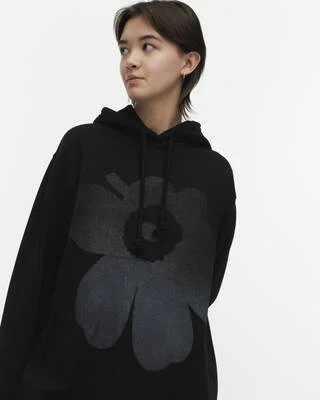 Marimekko Teesi Unikko Placement Kioski huppari Musta