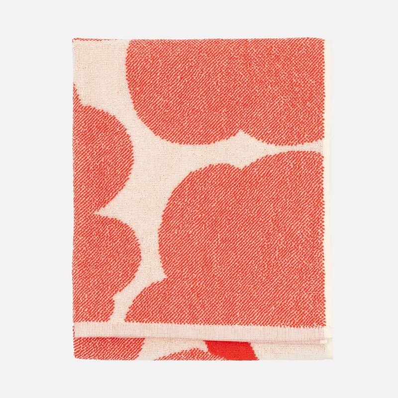 Marimekko Unikko Käsipyyhe 50×70 cm Oranssinpunainen - Image 2