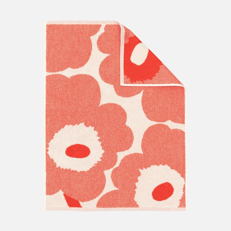 Marimekko Unikko Käsipyyhe 50×70 cm Oranssinpunainen